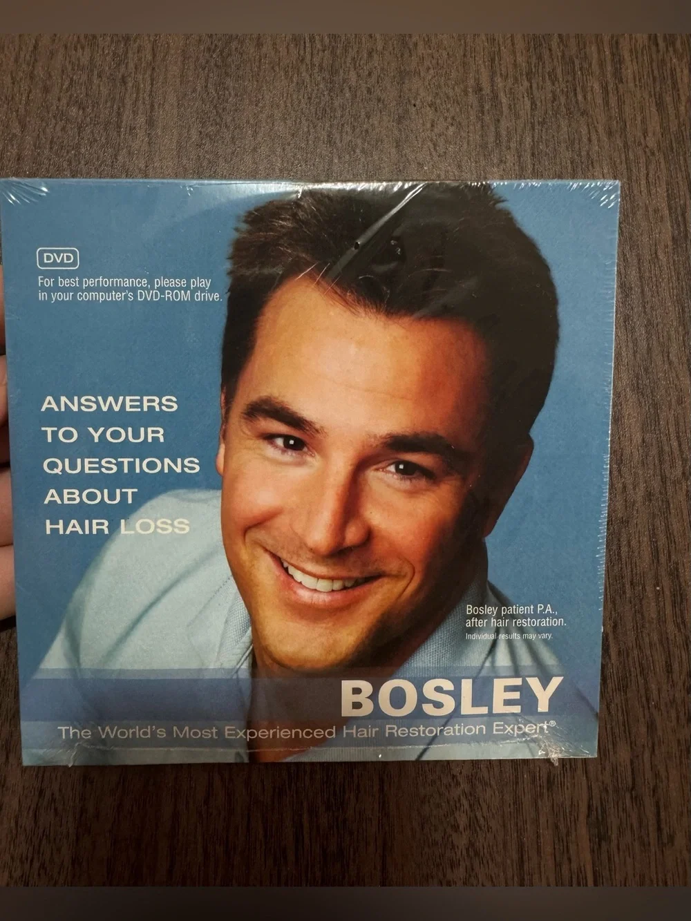 Bosley Brand Promotional DVD For Hair Restoration